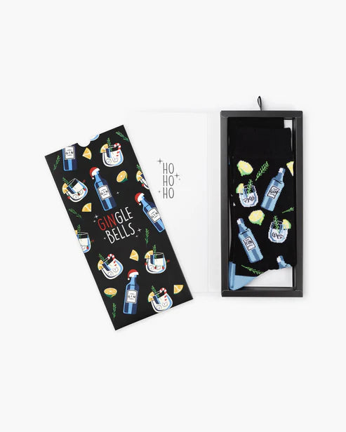 Gin-Gle Bells Sock Card