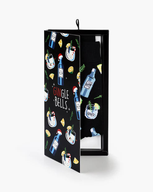 Gin-Gle Bells Sock Card