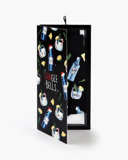 Gin-Gle Bells Sock Card