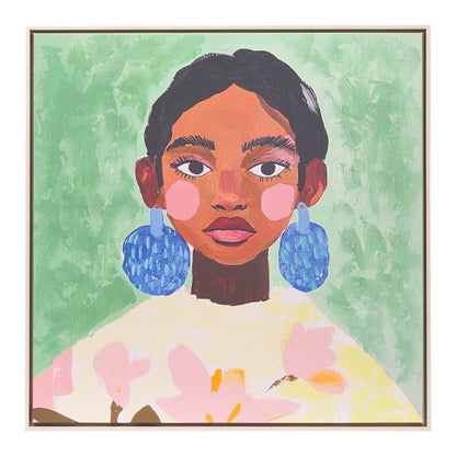 Billie Girl Framed Canvas 94x94cm