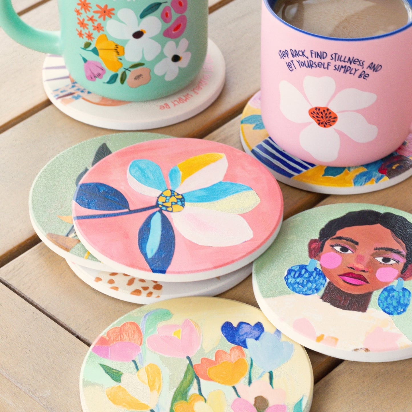Billie Coaster| Pink Flower