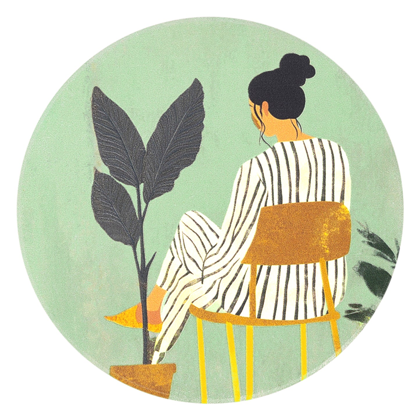 Billie Coaster| Green Chair