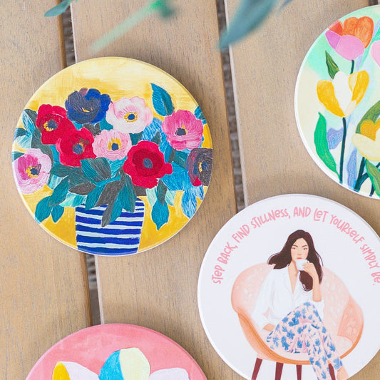 Billie Coaster| Blue Vase