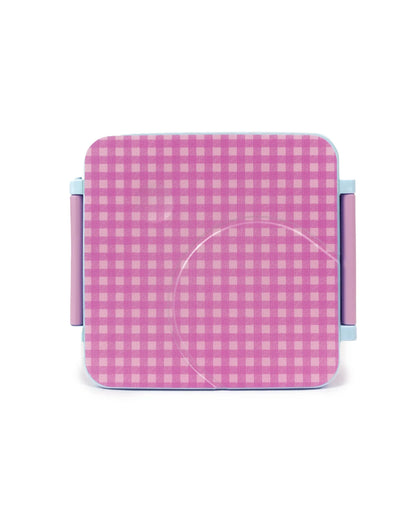 Mini Bento Lunch Box | Lilac Gingham