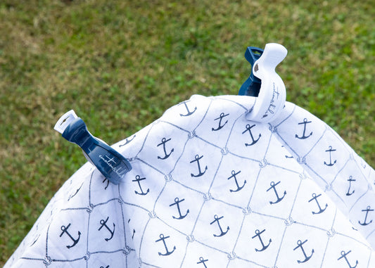 Pram Clips - Navy