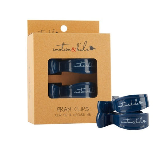 Pram Clips - Navy