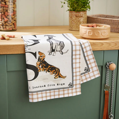Country Dogs Tea Towel