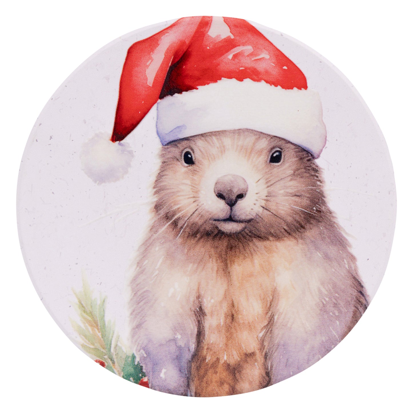 Christmas Coaster | Wombat