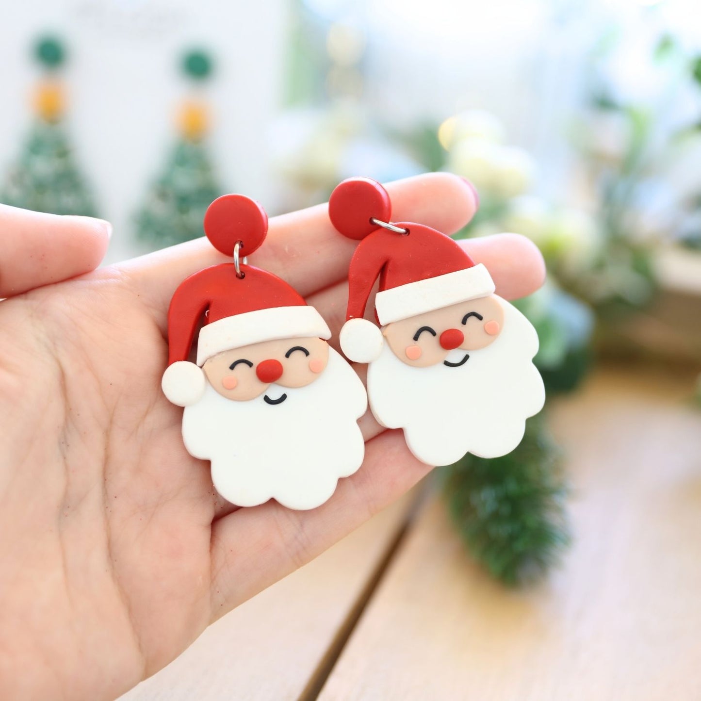 Christmas Earrings | Santa