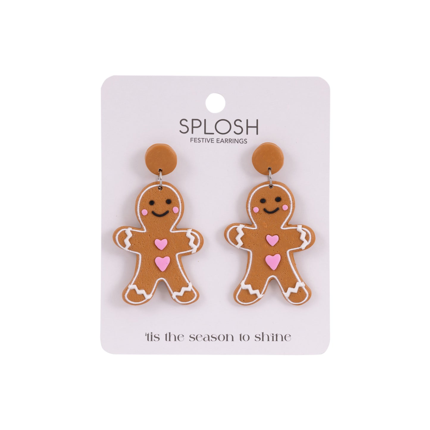 Christmas Earrings | Gingerbread Man
