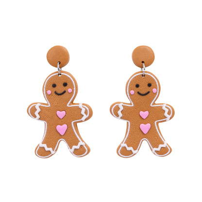 Christmas Earrings | Gingerbread Man