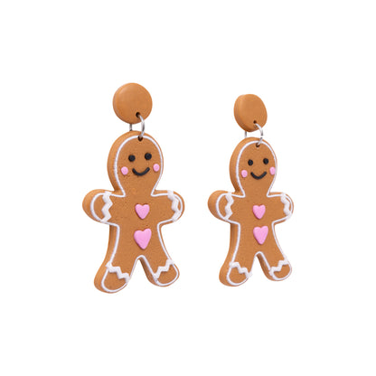 Christmas Earrings | Gingerbread Man