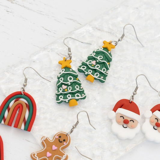 Christmas Earrings | Small Tree