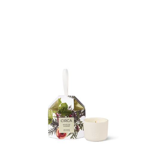 White Fig & Cedar 70g Bauble Candle