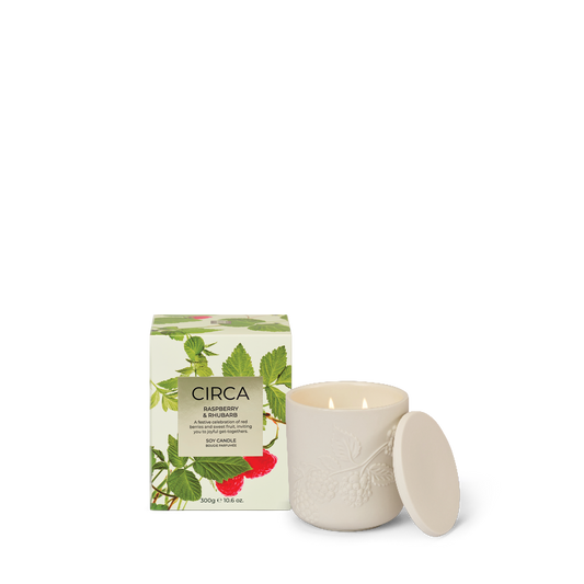 Raspberry & Rhubarb 300g Candle