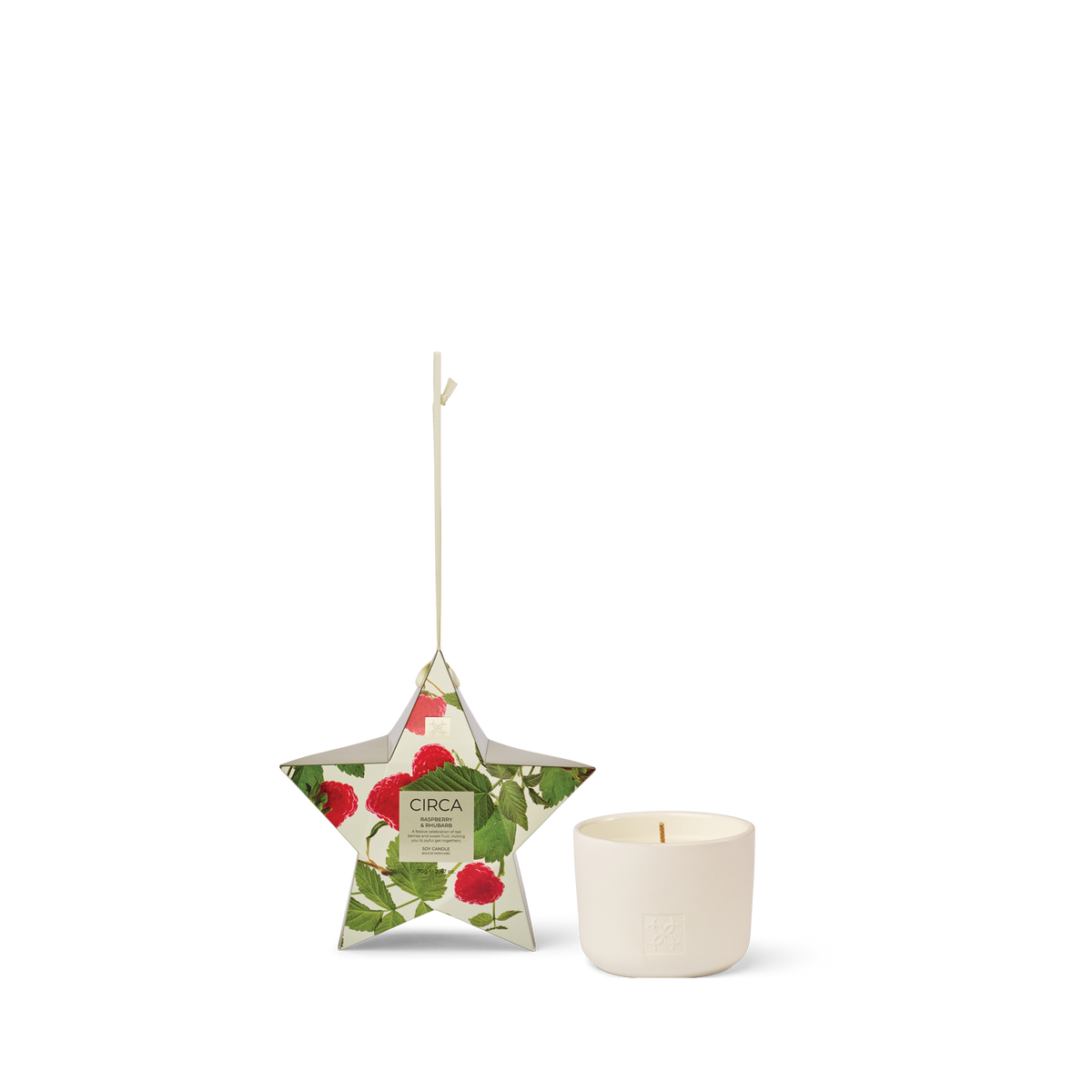 Raspberry & Rhubarb 70g Bauble Candle