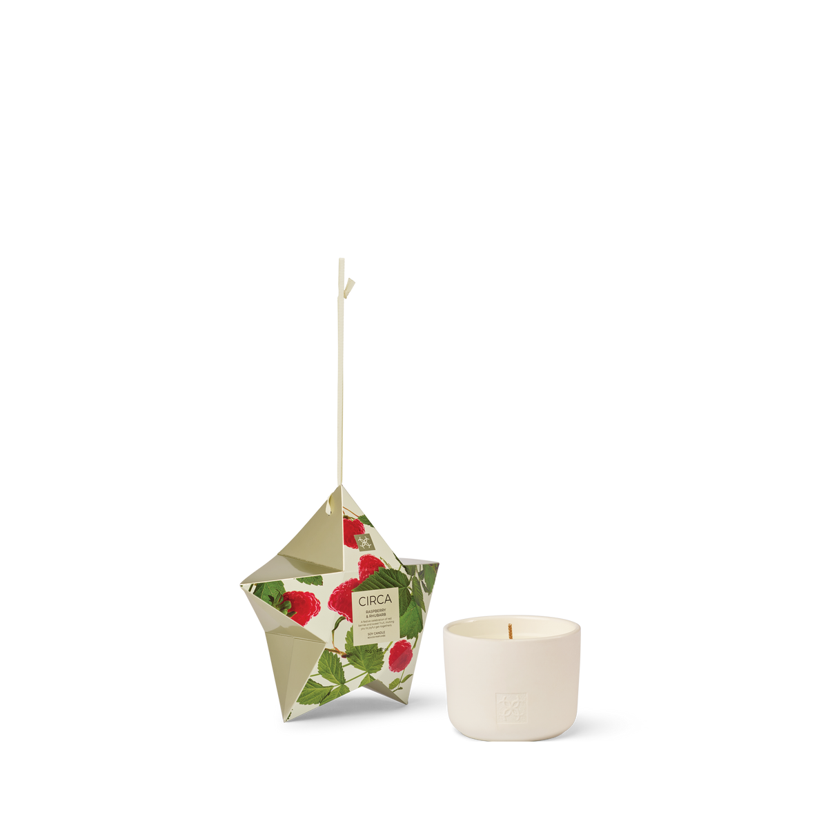 Raspberry & Rhubarb 70g Bauble Candle