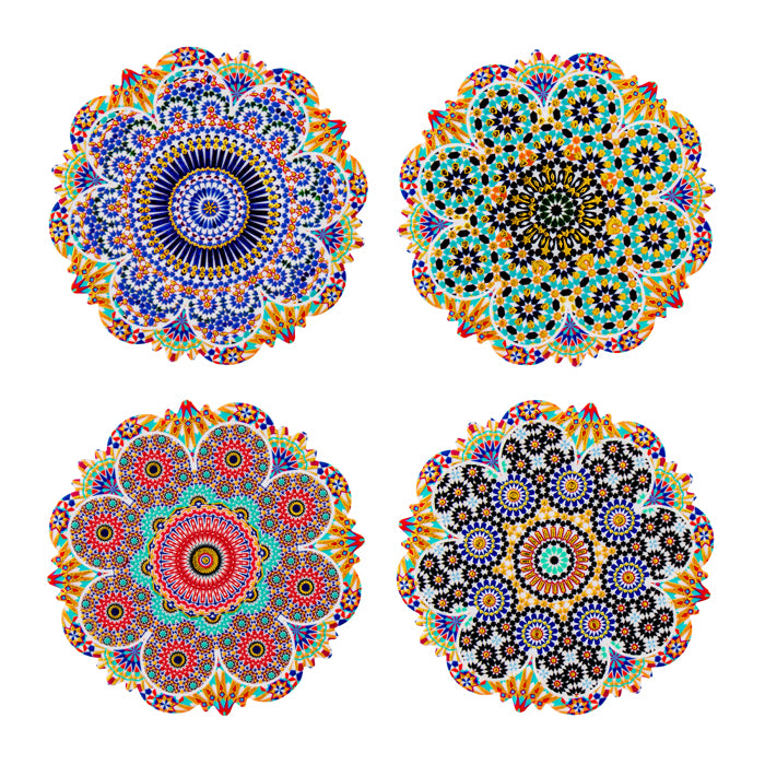 Hepburn Sun Shape Ceramic Coaster