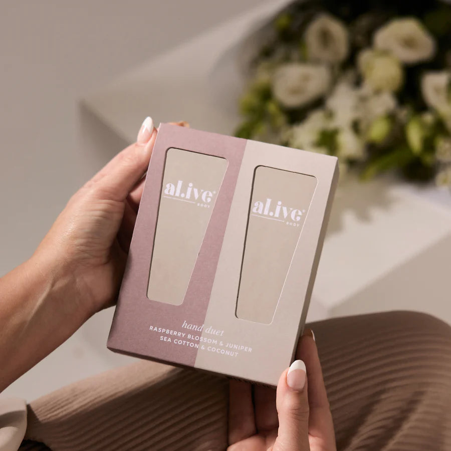Hand Duet - Raspberry Blossom & Juniper + Sea Cotton & Coconut