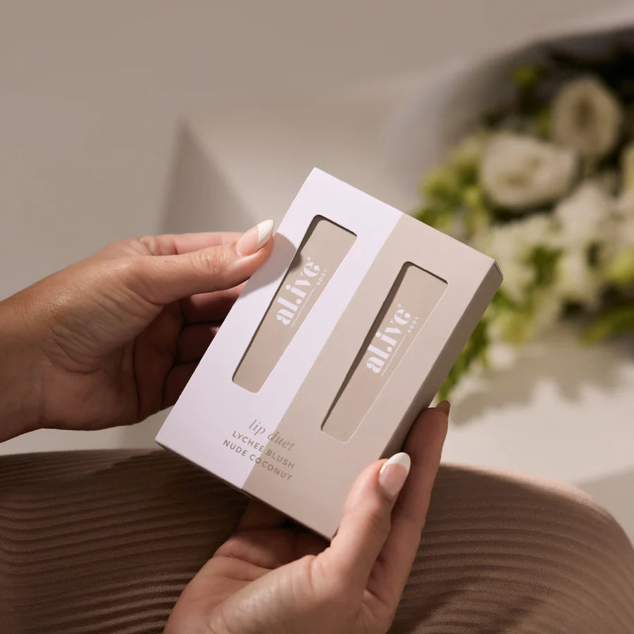 Lip Duet - Lychee Blush & Nude Coconut