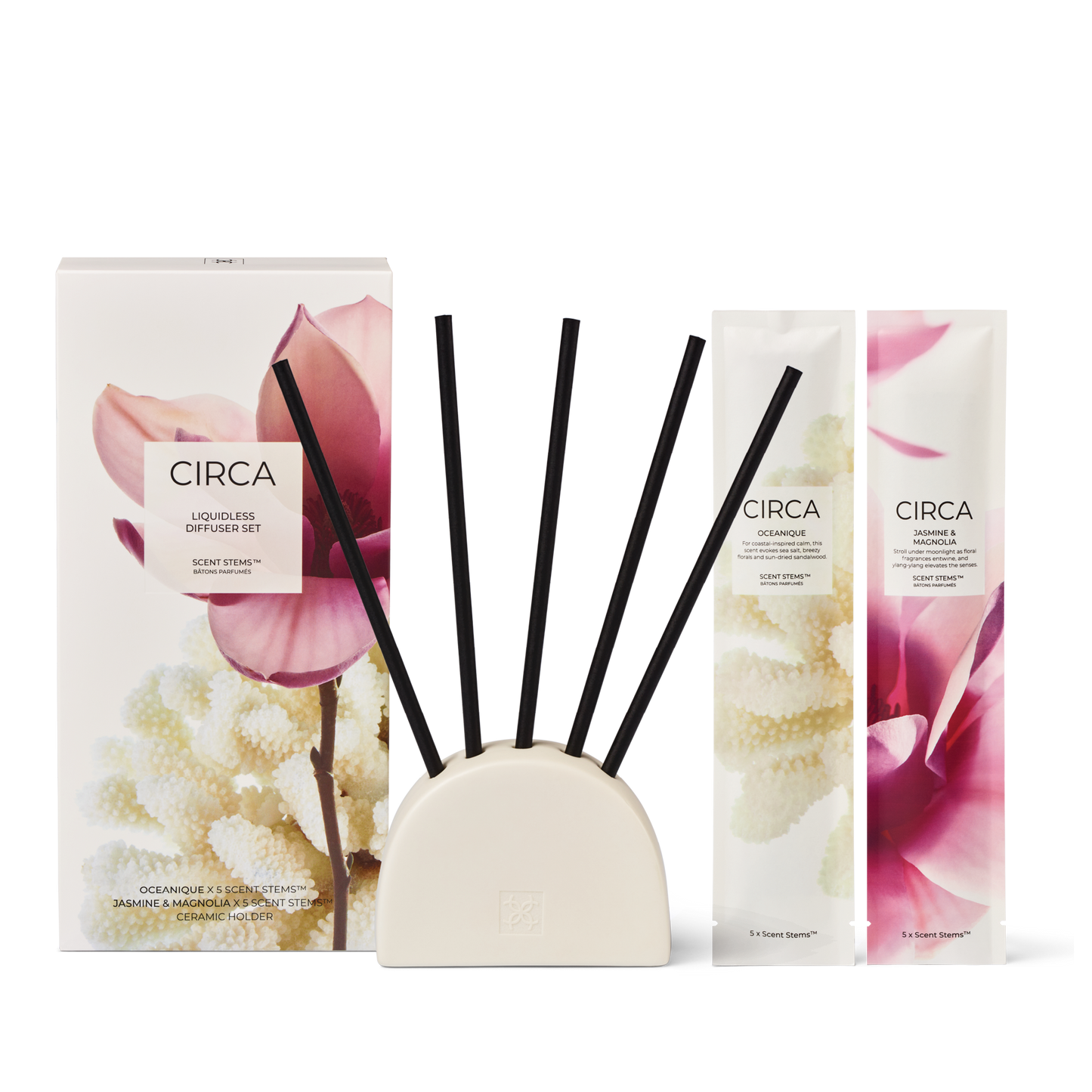 Scent Stems™ Duo - Oceanique | Jasmine & Magnolia