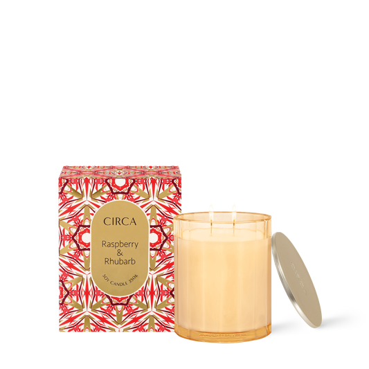 Raspberry & Rhubarb 350g Candle