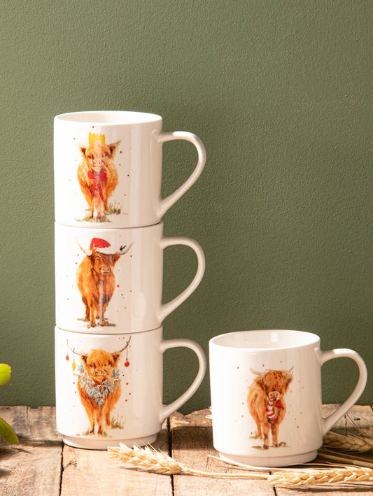 Coo Christmas Stackable 4pk Mug