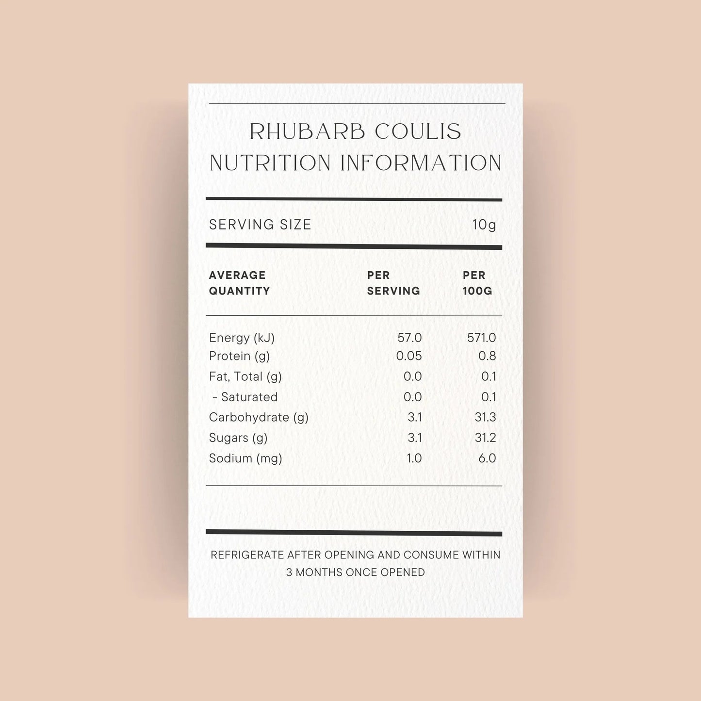 Rhubarb Coulis