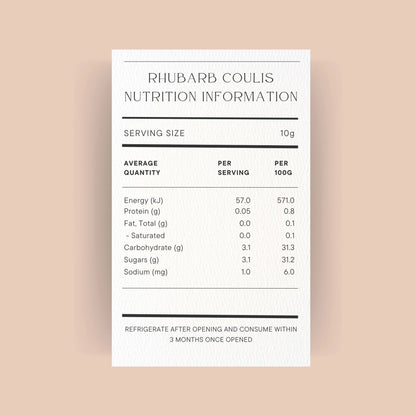 Rhubarb Coulis