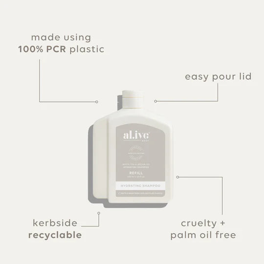 650ml Shampoo Refill - White Tea & Argan Oil