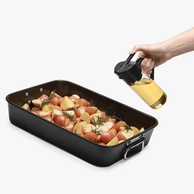 Oileroo | Black + Glass Bottle