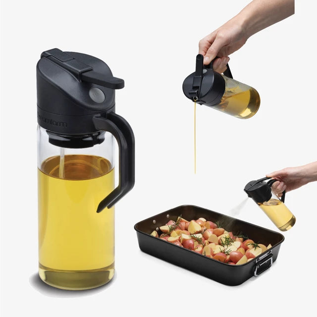 Oileroo Lite | Black + Plastic Bottle