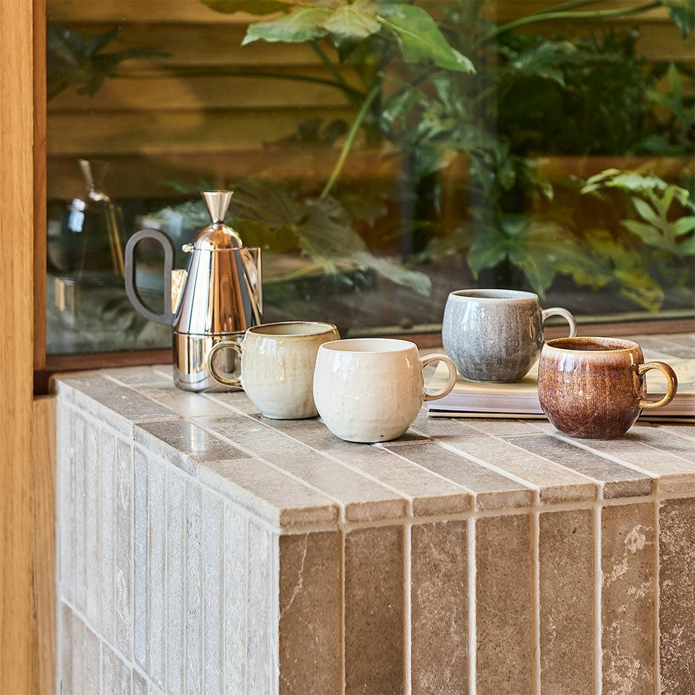 Linen Mugs | Autumn Set of 4