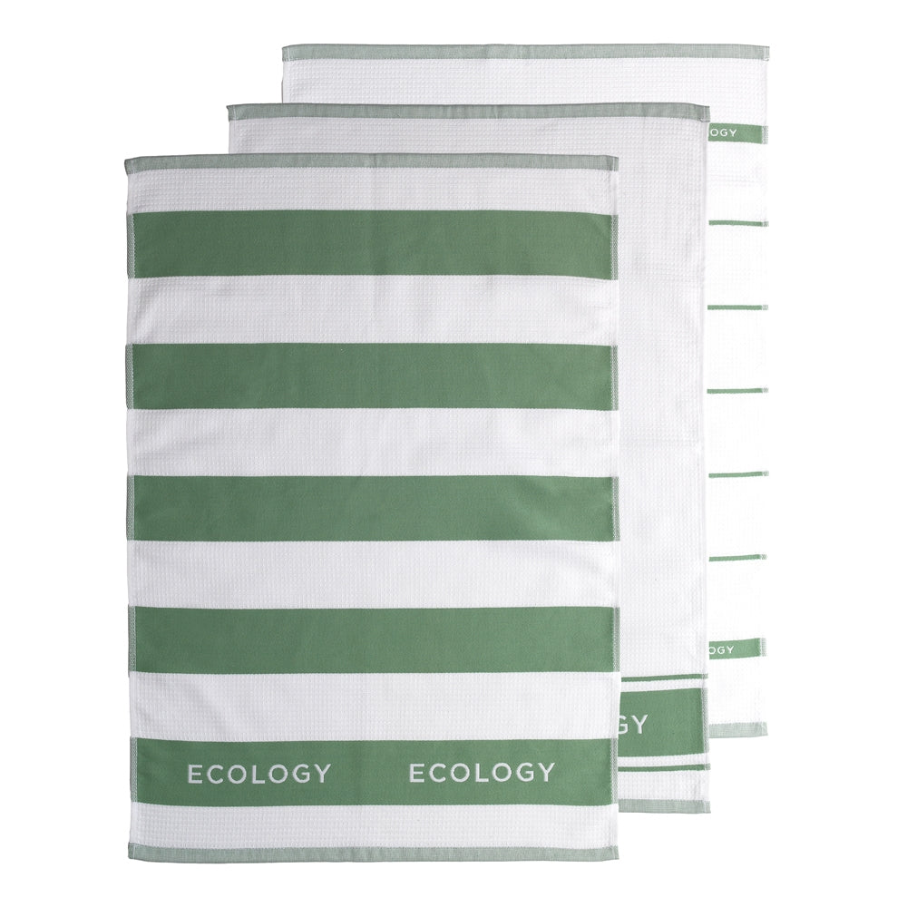 Tea Towel Fold Set 3 | Sage