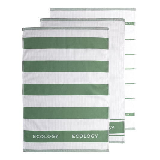 Tea Towel Fold Set 3 | Sage