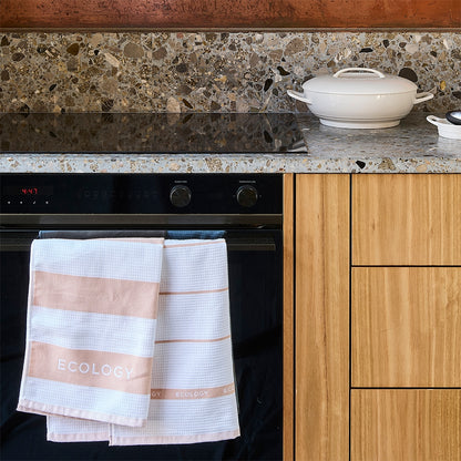 Tea Towel Fold Set 3 | Rose