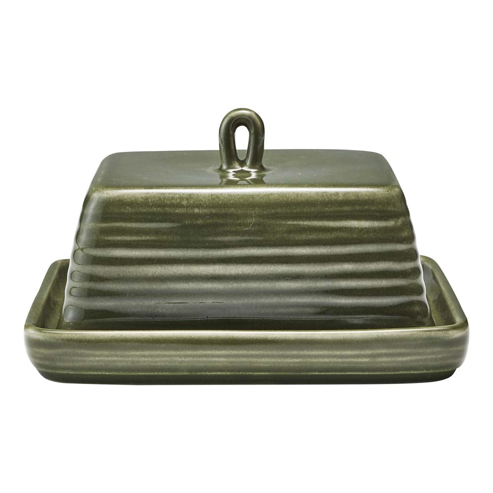 Ottawa Moss Butter Dish & Tray