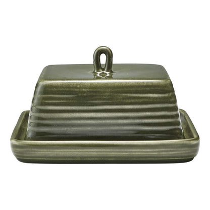 Ottawa Moss Butter Dish & Tray