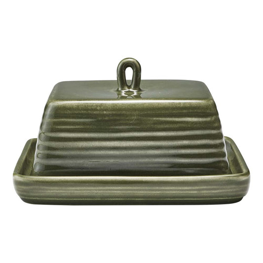 Ottawa Moss Butter Dish & Tray