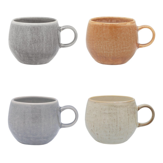 Linen Mugs | Mix Set of 4