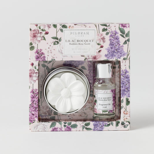Lilac Bouquet Scented Ceramic Disc Gift Set