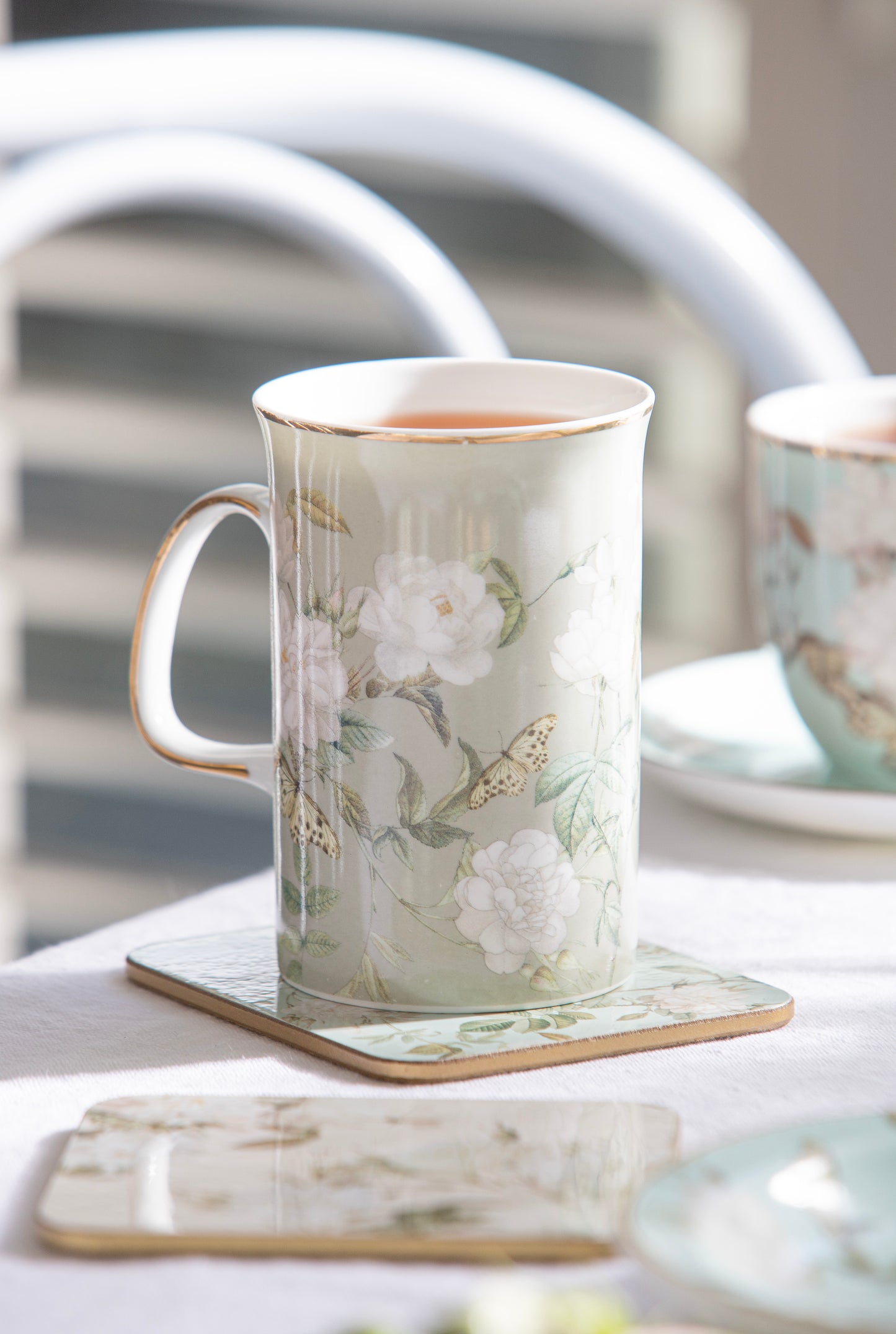 Elegant Rose | Green Mug