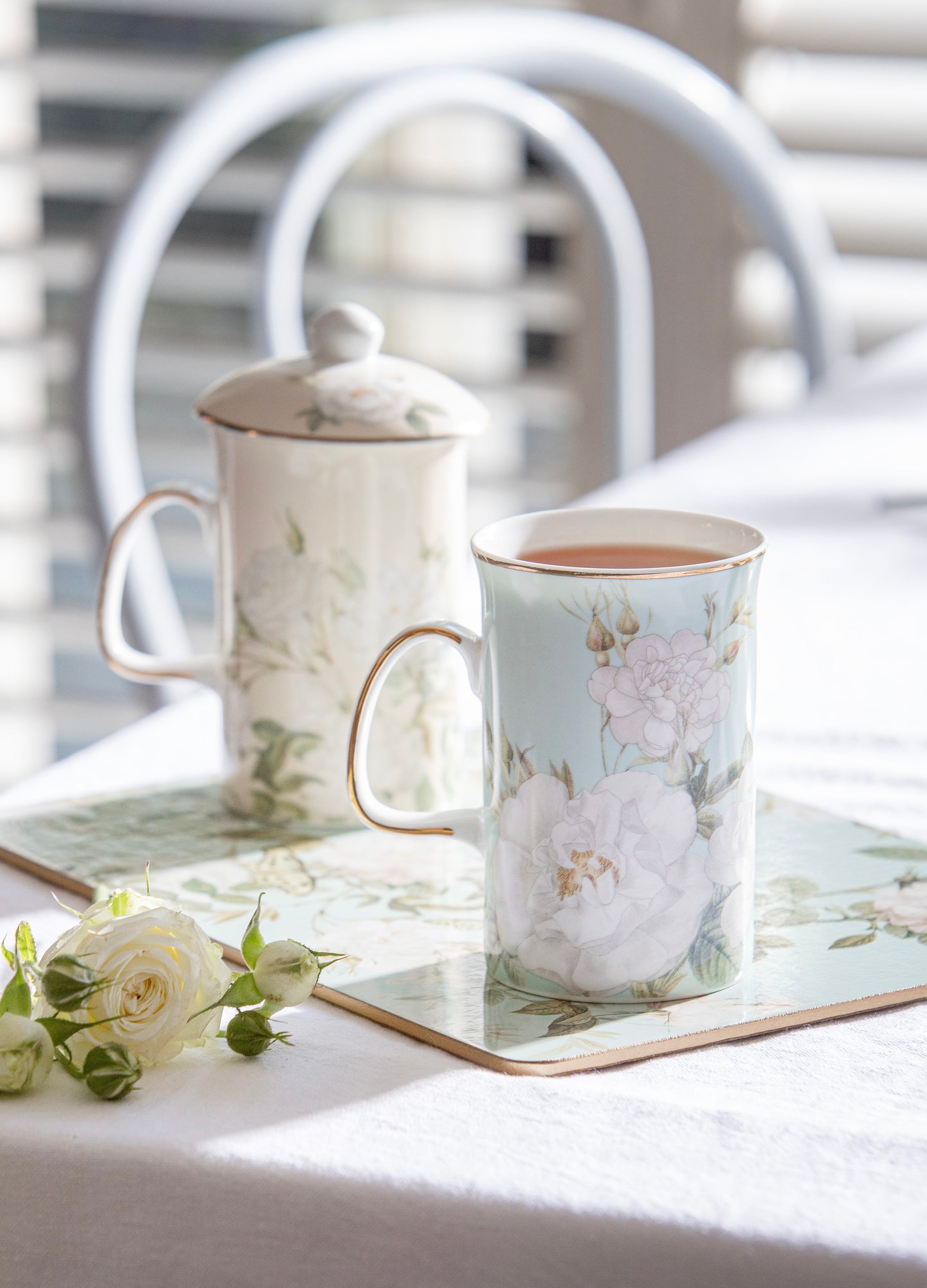Elegant Rose | Cream Mug