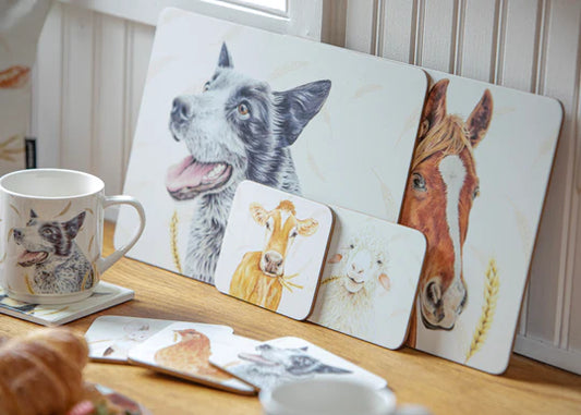 Farmyard Faces 2 Placemats 6pk