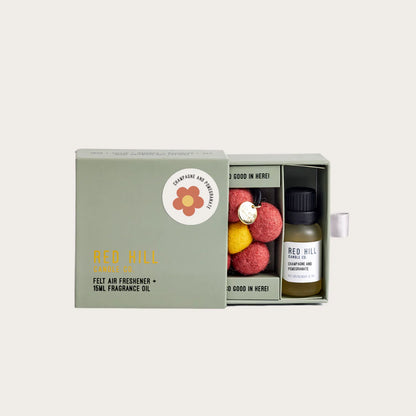 Red Hill Felt Air Freshener | Champagne & Pomegranate