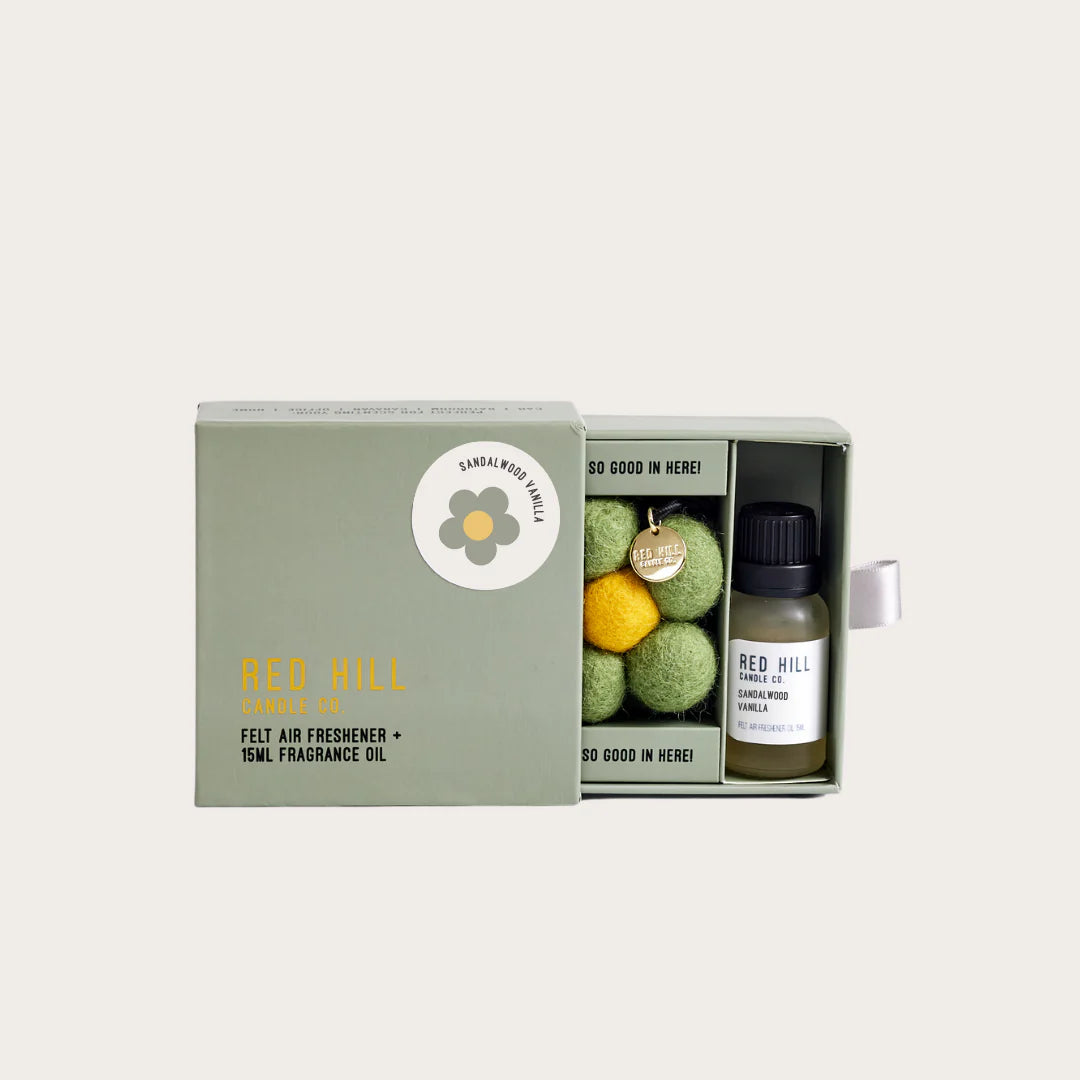 Red Hill Felt Air Freshener | Sandalwood & Vanilla