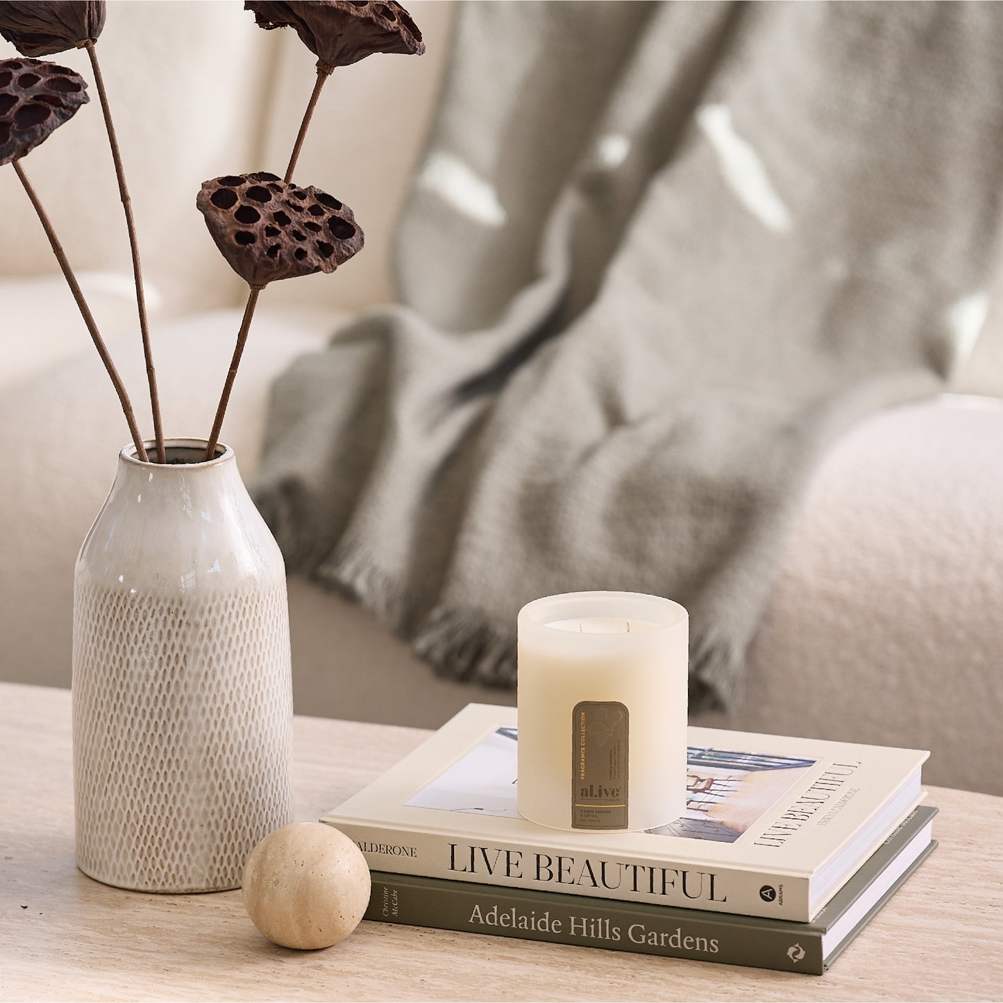 Candle  - Green Pepper & Lotus