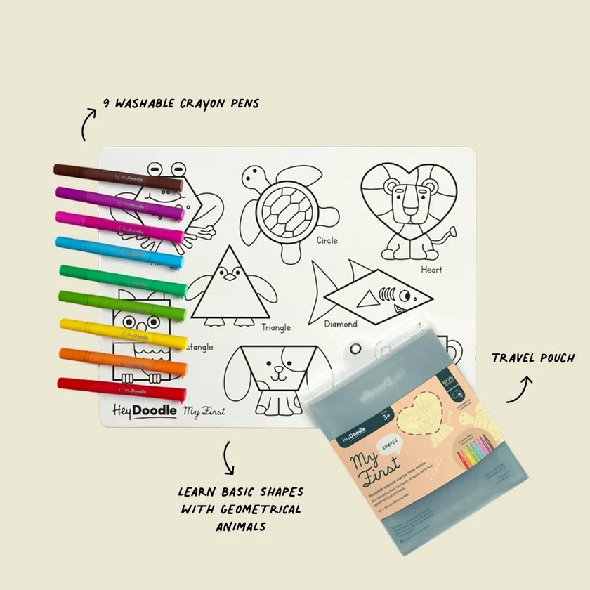 My First Shapes Colouring & Doodle Mat