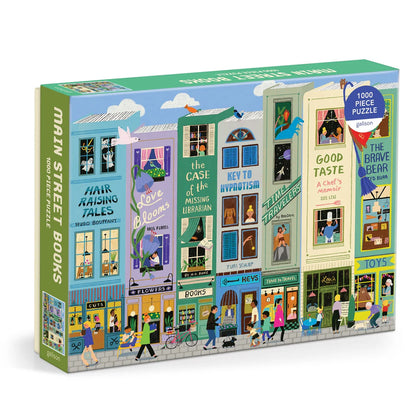 Galison Main Street Books Puzzle 1000pc