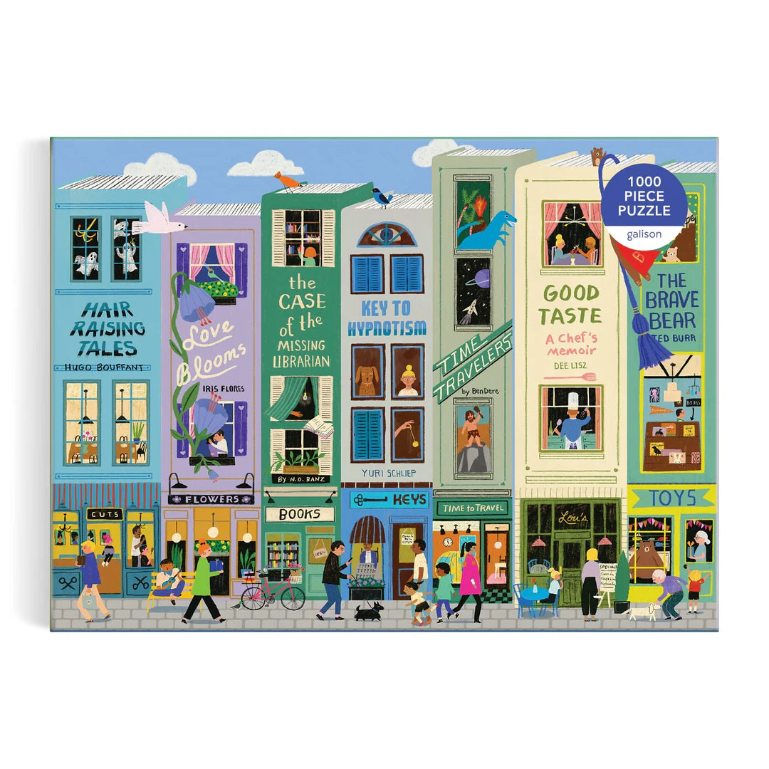 Galison Main Street Books Puzzle 1000pc